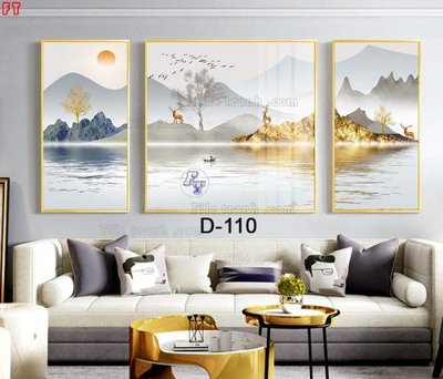 File gốc in mica File tranh bộ hiện đại D-110 chất lượng