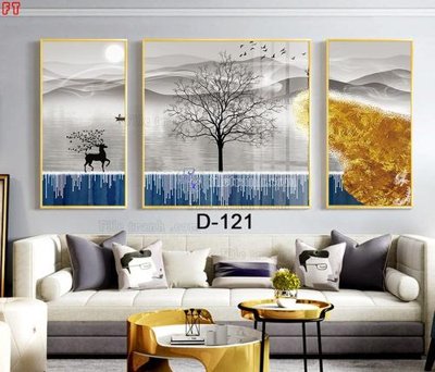 Download file gốc File tranh bộ hiện đại D-121 (in mica) logo