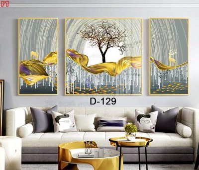 File tranh File tranh bộ hiện đại D-129 (gốc) chủ đề trừu tượng