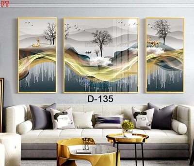 File PSD File tranh bộ hiện đại D-135 (nguyên gốc) chất lượng cao