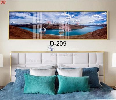 File in mica File tranh bộ hiện đại D-209 (bản gốc) làm vách ngăn