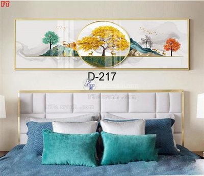 File gốc File tranh bộ hiện đại D-217 (in tráng gương) ốp tường