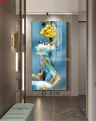 File in mica File tranh bộ hiện đại D-310 (bản gốc) làm vách ngăn