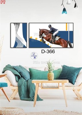 Download file gốc File tranh bộ hiện đại D-366 (in mica) 3D