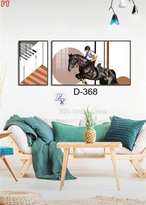 File tranh File tranh bộ hiện đại D-368 (ảnh gốc) in trần 3D