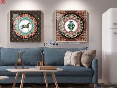 File in trần File tranh bộ hiện đại D-386 (file gốc) phong thủy