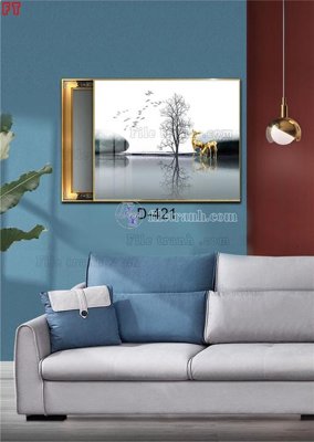 Mua file gốc File tranh bộ hiện đại D-421 (in ấn) tại Filetranh.com