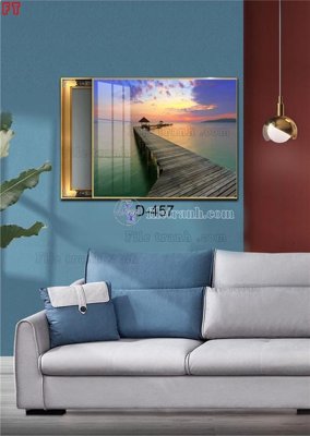 Tải file File tranh bộ hiện đại D-457 (gốc) in tranh tráng gương