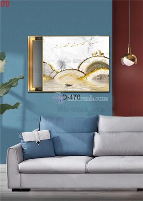 File gốc File tranh bộ hiện đại D-476 (in tráng gương) hiện đại