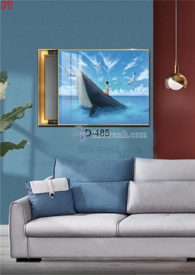 Hình ảnh file gốc File tranh bộ hiện đại D-485 cho in UV