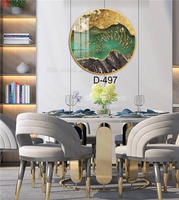 File gốc File tranh bộ hiện đại D-497 (in mica) cắt laser