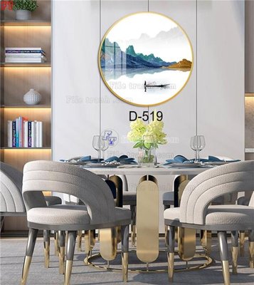 File in lụa File tranh bộ hiện đại D-519 (tân cổ điển) File tranh bộ hiện đại D-519