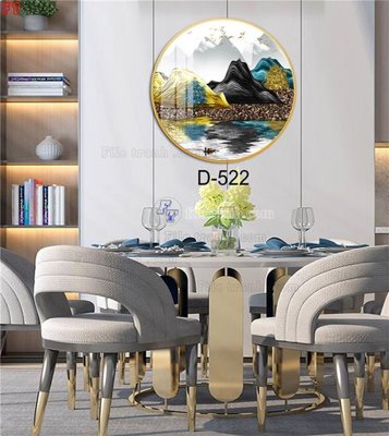 Tải file File tranh bộ hiện đại D-522 (PSD) cho in tranh kính