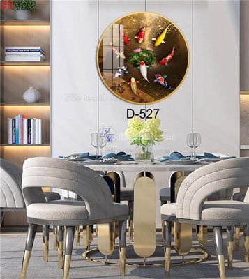 File in trần File tranh bộ hiện đại D-527 (file gốc) xuyên sáng