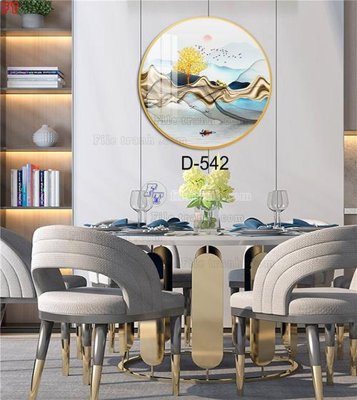 Ảnh gốc file in lụa File tranh bộ hiện đại D-542 chi tiết