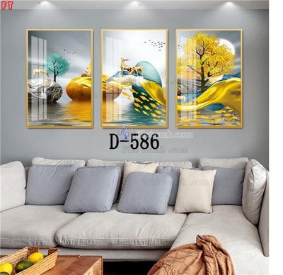 Download file gốc File tranh bộ hiện đại D-586 (in mica) trong suốt