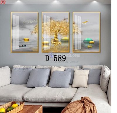 File PSD File tranh bộ hiện đại D-589 (chất lượng in ấn)