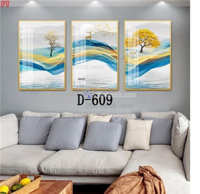 File ảnh File tranh bộ hiện đại D-609 (gốc) in biển hiệu