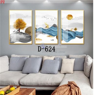 File ảnh File tranh bộ hiện đại D-624 (gốc) dùng in Pano