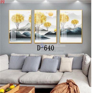 File gốc File tranh bộ hiện đại D-640 (in lụa) chi tiết cao