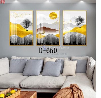 File gốc File tranh bộ hiện đại D-650 (ảnh chi tiết) để in trần