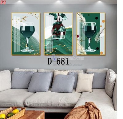 Download file gốc File tranh bộ hiện đại D-681 (in mica) trang trí