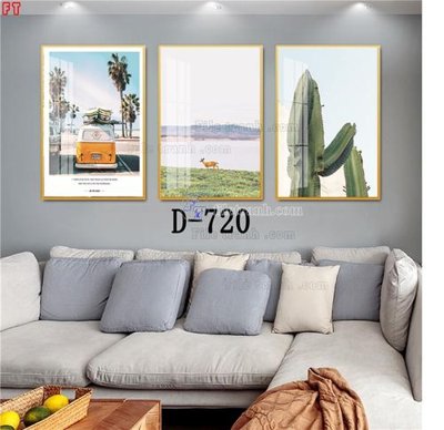 Ảnh gốc file in lụa File tranh bộ hiện đại D-720 chi tiết