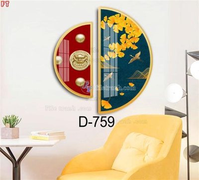 File tranh File tranh bộ hiện đại D-759 (gốc) in backlit film