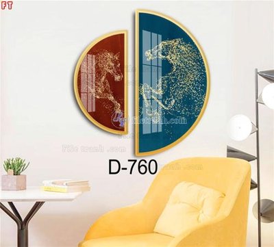 File ảnh File tranh bộ hiện đại D-760 (gốc) in Hiflex
