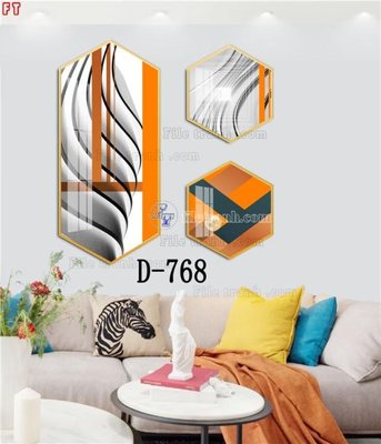 File PSD File tranh bộ hiện đại D-768 (gốc) nhiều lớp (multi-layer)