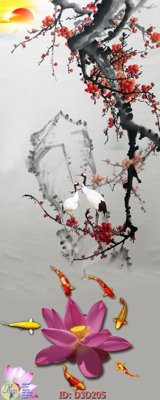 File gốc File lối vào D3D205 (in lụa) tranh phong thủy