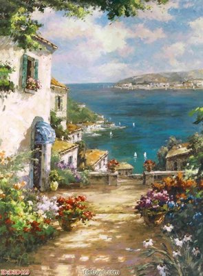 File gốc File tranh đứng lối vào D3D419 (chuẩn màu) cho in offset