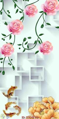 File ảnh File lối vào D3D48 (gốc) in decal dán tường