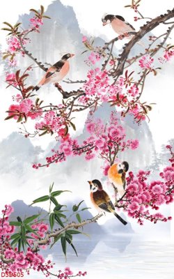 File in ấn File tranh đứng lối vào D3D505 (bản gốc) chất lượng cao