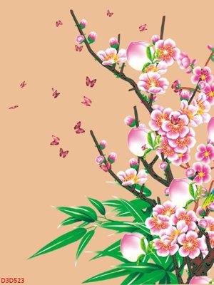 File in trần File tranh đứng lối vào D3D523 (bản gốc) 5D