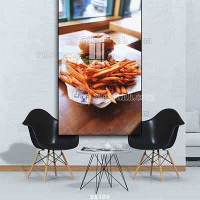 Tải file File tranh phòng ăn đồ ăn nhanh DA100 (gốc) in nhanh