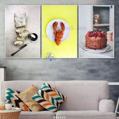 Tải file gốc File tranh phòng ăn đồ ăn nhanh DA1021 (in khổ lớn) không mờ