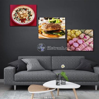 Ảnh gốc file in lụa File tranh phòng ăn đồ ăn nhanh DA1023 chi tiết