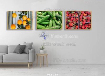 File tranh in trần 3D File tranh phòng ăn đồ ăn nhanh DA1028 (ảnh gốc)