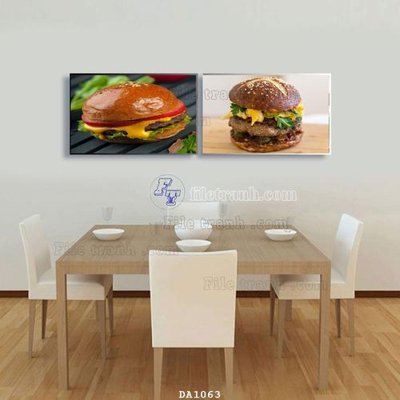 File tranh File tranh phòng ăn đồ ăn nhanh DA1063 (gốc) chủ đề thành phố
