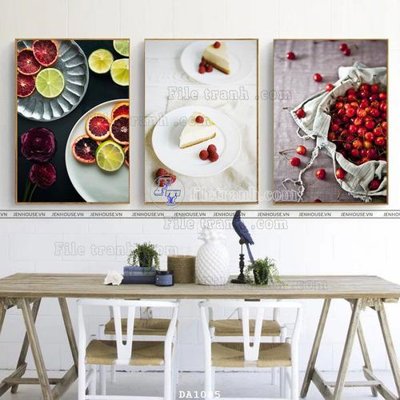 File ảnh File tranh phòng ăn đồ ăn nhanh DA1085 (gốc) in poster