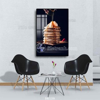 File gốc File tranh phòng ăn đồ ăn nhanh DA120 (chuẩn màu) cho in offset