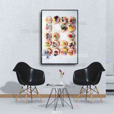 Download file tranh PSD File tranh phòng ăn đồ ăn nhanh DA131 để chỉnh sửa