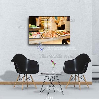 File in trần File tranh phòng ăn đồ ăn nhanh DA16 (bản gốc) đại dương