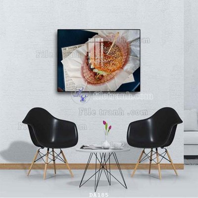 File in ấn File tranh phòng ăn đồ ăn nhanh DA185 (bản gốc) từ file gốc