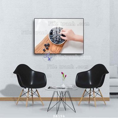 File tranh File tranh phòng ăn đồ ăn nhanh DA194 (bản gốc) in canvas