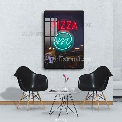 Download file File tranh phòng ăn đồ ăn nhanh DA196 (gốc) in mica đèn LED