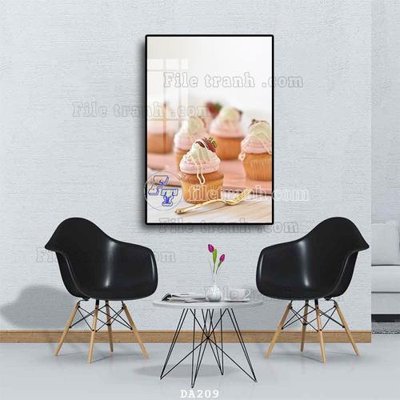 File PSD File tranh phòng ăn đồ ăn nhanh DA209 (bản gốc) cho nhà in