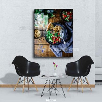 Tải file File tranh phòng ăn đồ ăn nhanh DA230 (gốc) làm file quảng cáo