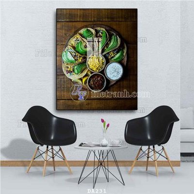 File in trần File tranh phòng ăn đồ ăn nhanh DA231 (bản gốc) trời sao